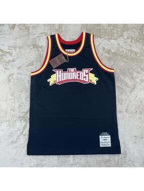 🔥 The Hundreds 🔥. × Mitchell & Ness “Atom Bomb”  Basketball Men’s Jersey M NWT